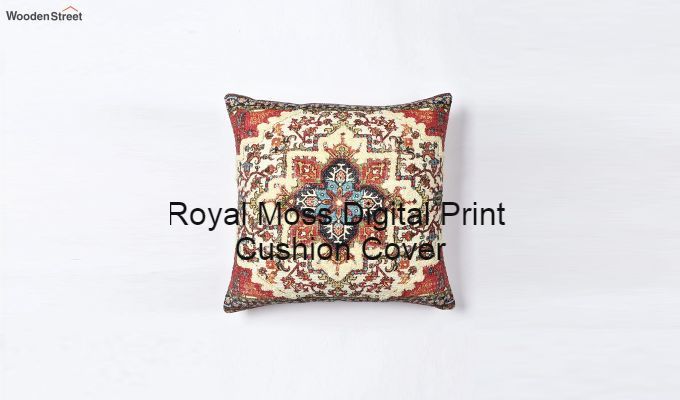 Royal Moss Digital Print Cushion Cover